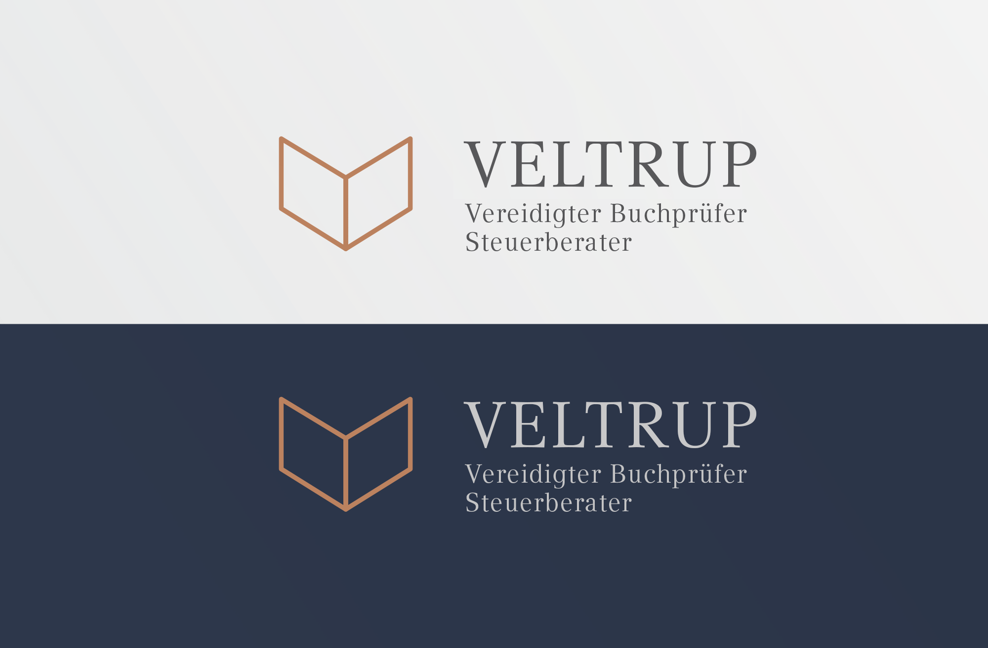 Veltrup Buchprüfer & Steuerberater ￨ Logo, Corporate Design